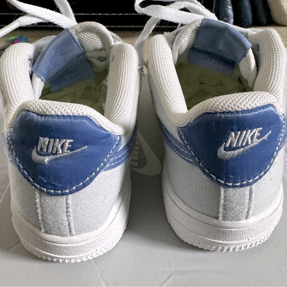 Nike Air Force 1. Powder blue with Navy check. Size 13 - Picture 2 of 6
